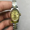 marka zegarek prezydent randka Diamond Mark Gold Watch zegarki ze stali nierdzewnej Panie Automatyczny mechaniczny na rękopis na rękę damę 28mm311o