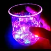 7oz Led Flashing Water Glass Pineapple Shaped Waters Sensing Led Flash Light Luminous Wine Beer Drink Glasss Cup Home Party Bar Supply RRA822