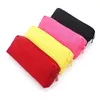 Black Canvas Pencil Case School for Boys Girls Simple Candy Color Large-capacity Stationery Cosmetic Bag RRD45