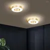 Ceiling Lights Luxury Golden LED Aisle Lamp For Corridor Stairs Modern Minimalist Square Nordic Design Lighting Fixtures