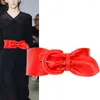 Belts H3289 Cowhide Wide Black Waistband Women Fashion Genuine Leather Simple Belt Ladies Casual Elegant High Quality Red Waist Seal