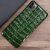 Schutzhülle aus echtem Rindsleder für iPhone 14 Pro Max 13 12 11, 3D-Krokodilschwanz-Textur, Retro-Abdeckung8025821