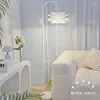 Floor Lamps French Petal-shaped Led Bedroom Bedside Lamp Ambient Lights Girl Room Decorative Light Indoor Lighting Fixture