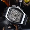 luxe mens squelette forme ovale montres militaire créateur de mode sports Montre-bracelet cadeaux orologio di lusso Montre de luxe192W