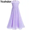 Vestidos de menina 2022 CHIFFON FLORAL LACE FLOR FLOR DRESS PARA MENINAS CAPA MANEIRAS DO CLASSE PRIMEL