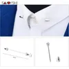 Brooches SAVOYSHI Mens Shirt Collar Pin Metal Brooch Cone Bar Clasp Clip Barbell Lapel Stick For Men Fashion Jewelry Male Accessories