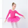 Justaucorps de Ballet Rose douce pour enfants robe de danse Tutu à col en v filles Yoga gymnastique artistique utiliser Bailarina
