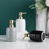 Bath Accessory Set Ceramic Hand Sanitizer Bottle Bathroom Supplies El Sanitary Ware Press Lotion Shampoo Shower Gel Sub-bottling