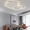 Ceiling Lights Nordic Minimalist Creative Irregular Polygon Led Lamps Chandelier Living Dining Room Bedroom Home Decor Light Fixture