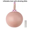 Articoli di bellezza Palla da yoga sexy elettrica con vibratore a dildo Posizione d'amore femminile Mobili Seduta Masturbatore Giochi per adulti Giocattoli