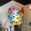 Lampadari Piatti d'Arte Lampadario in Vetro Luce Soffiato a Bocca Fiore di Murano Apparecchi di Illuminazione Lampade Personalizzate