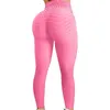 Pantalones de yoga de diseño de polainas para mujer Pantalones de chándal de moda multicolor de color sólido Cintura alta Ajuste ajustado Levantamiento de glúteos Fuerza elástica pantalón deportivo fitness