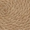 Сторонные коврики круглые плетеное набор из 12 натуральных джутовых рук 11,8 дюйма теплостойкие толстые колодки