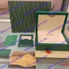 Cajas de relojes Proveedor de fábrica Caja original verde Papeles de regalo Cajas de relojes Bolsa de cuero Tarjeta para 116610 116660 116710 116613 116500 296y