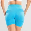 Active Shorts Sport Women Seamless High Waist Yoga Gym Compression Workout Lift Hip Training Femme Short Fitness