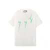 2023 Designers Tee Top Men's T-shirts Womens T-shirts Lightning Letter Color Print Man Paris Fashion T-shirt Kort ￤rm Luxurys T-shirts White Black