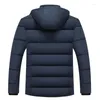 Hommes doudoune doudoune manteau d'hiver hommes vêtements 2023 Chaqueta De Los Hombres épais chapeau détachable à capuche