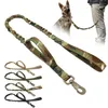 Obroże dla psów taktyczna nylonowa nylonowa bungee Trening prowadzi wojskowy bufor elastyczny dla średnich dużych psów.