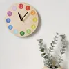 Wall Clocks Chic Clock Decor Battery Operated Low Noise Sturdy Lovely Cartoon Silent