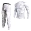 Conjuntos de corrida 2022 Padegao Quick Dry Dry Camouflage masculino Sports Sports Sports Skinny Tights Roupas Gym Fitness Camo Sportswear