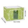 Storage Bags Clothes Bag Organizer Bins Foldable Closet Containers With Durable Handles Clear