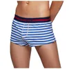 Caleçon Boxer hommes sous-vêtements hommes coton mâle pur culotte rayé pyjama pantalon décontracté imprimé Leggings Boxershorts