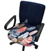 Chair Covers Flower-Printed One-Piece Stretchy Washable Rotating Swivel Computer Office Anti-Dust Removable Dining