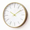 Wall Clocks Black And White Clock 3d Classic 12 Inches Round Mute Digital Nordic Modern Design Kees Reloj Home Decoration
