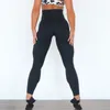 Leggings pour femmes pantalons de yoga design pantalons de survêtement de couleur pure Taille haute Dessiner dans l'abdomen Ajustement serré Lifting des fesses Force élastique pantalon de sport fitness