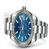 2021 -La vendida de mu￱equido eta2813 Movimiento autom￡tico 42 mm azul marque de marcado para hombres reloj superior para hombres watchesthe ￚltima muestra238z