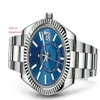 2021 -Świata na rękę Sapphire ETA2813 Ruch Automatyczny 42 mm Blue Diar Mens Watch Watchesthe Najnowsza próbka 238Z