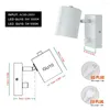 Lampade da parete Nordic LED Light per camera da letto Soggiorno Decorazione domestica Illuminazione interna con interruttore a manopola Gu10 Lampadina Lampada da comodino