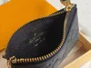 Kluczowa torebka Pochette Cles Designerowie mini portfela moda damska mączka kluczowy pierścień karty kredytowej uchwyt na monety luksusowe torby 5188