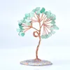 Decorative Figurines 1PC Natural Crystal Tree Of Life Agate Stones Gem Slice Chakra Base Reiki Rock Mineral Quartz Home Decor Luckily Gift