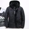 Jaqueta de inverno masculino Homens casuais casacos com capuz para homens de moda fora de moda de windbreaker engrosse Parkas Casaco Masculino Brand Roupas