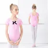 Abbigliamento da palcoscenico Body per balletto per ragazze rosa Abbigliamento da ballo Abbigliamento per ballerina di base carino per bambini Bambini Ginnastica per bambini Unitard F Ragazza