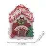 Kerstdecoraties Hars Gingerbread House Hangende hanger Xmas Tree Scene Festival Versiering Ornament Party Decoratie 2022