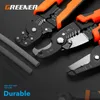 Grönare trådstrippare Cutter Crimper Automatisk multifunktionell crimping Stripping PLIER Tools Electric Hand Tool