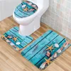 Toiletzitters niet-slipbadmat badkamerset zacht flanellen anti-slip keuken douche tapijten deksel deksel vloeren matten