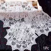 Tischsets, moderne weiße Spitze, runde Stickerei, Tischset, Tischset für Hochzeit, Deckchen, Stoff, Tasse, Tasse, Esszimmer, Teeparty, Dekoration