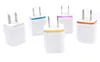 Many Color Top Quality 5V 2.1 1A Double USB AC Travel US Wall Charger Plug many colors to choose very popular all over the world fastshipping
