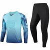 Gym Kleding Voetbal Uniform Doelman Pak Jersey Printing Children's Adult Style Competition Sports Long-Sleev