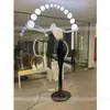 Lâmpadas de assoalho arte personalizada escultura humana led designer el lobby showroom criativo grande figura decorativa luzes de pé