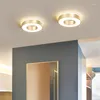 Światła sufitowe luksusowe złotą lampę do przejścia LED do schodów korytarza nowoczesne minimalistyczne kwadratowe nordyckie oprawy oświetleniowe
