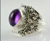 Bröllopsringar Kvinnor Fashion Ring Present Evening Party Size 6-10 Lyxig lila