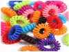 600pcs el￡stico faixas de cabelo meninas acess￳rios de cabelo faixas de borracha corda colorida forma de espiral lanchone