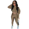 Herbst Winter Jogger Anzüge Frauen Trainingsanzüge Solide Outfits Langarm Pullover Hoodie und Hosen Zweiteiliges Set Solide Sweatsuits 2XL Lässiger Sportanzug 9063