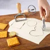 Baking Tools Ravioli Maker Stamp Cutter With Wooden Handle Dumpling Pasta Lace Embossing Device Cookie Mold Kitchen Set