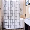 Shower Curtains Geometric Pattern Curtain Bathroom Waterproof PEVA Eco-Friendly Moldproof Bath With Hooks Est