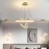 ペンダントランプチルドレンズルームライトクリエイティブシンプルなモダンなベッドルームシャンデリアラグジュアリーバタフライ天井装飾照明LEDランプ